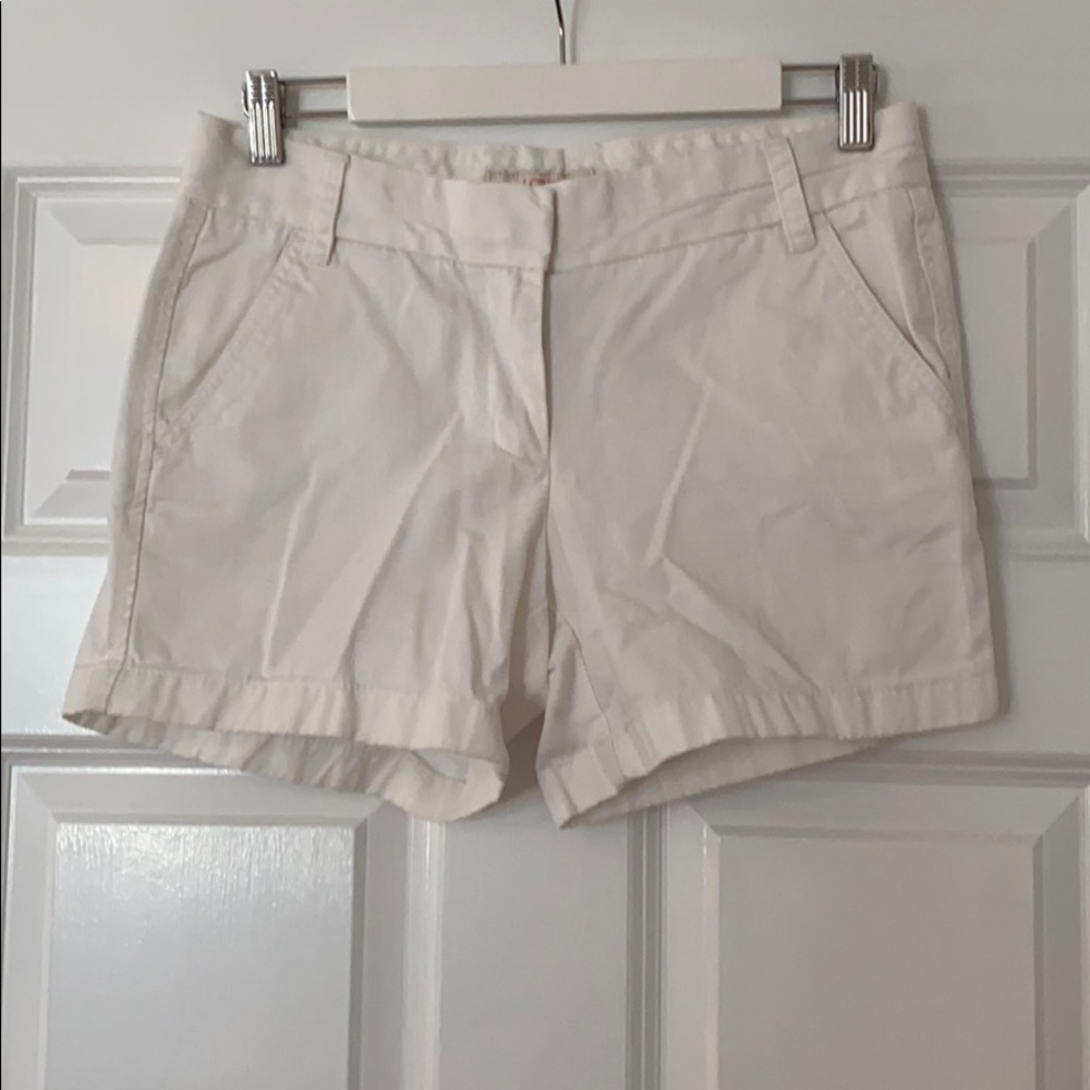 J Crew white shorts